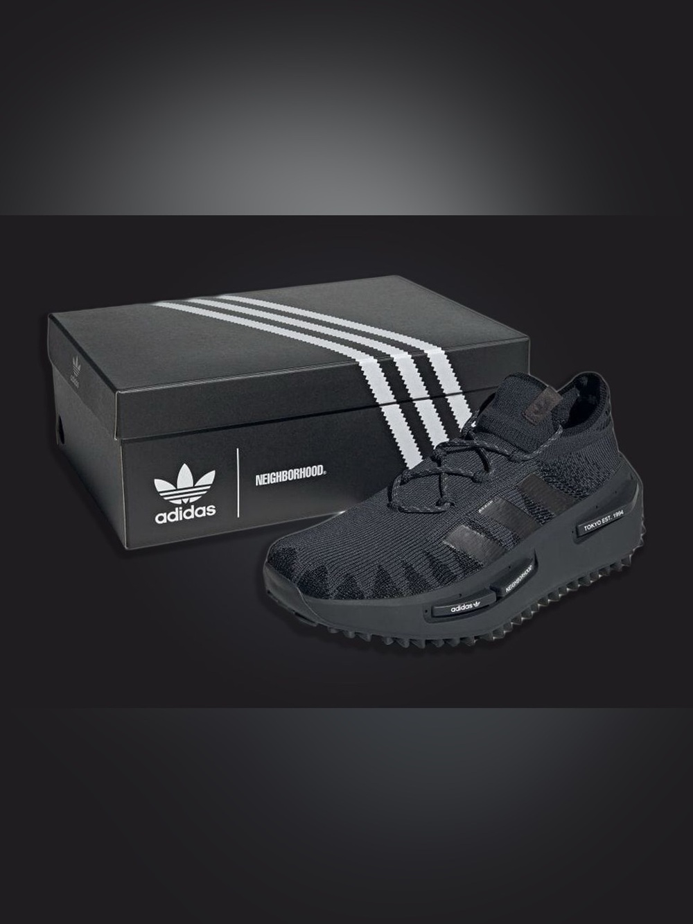 NEIGHBORHOOD x adidas NMD_S1 Triple Black sneaker